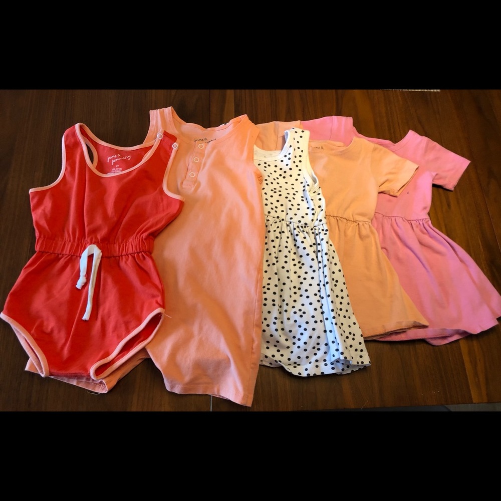 2T June and January rompers and dresses